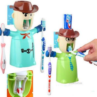 Cute Wash Set Automatic Toothpaste Dispenser Toothbrush Holder
