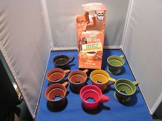 Lot of 8 Plastic Solo Cozy Cup Holders & 25 Plastic Solo Cozy Cups