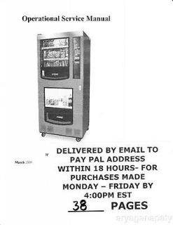 Gaines VM 750 B REVISED Combo Vending Machine Operation Manual PDF