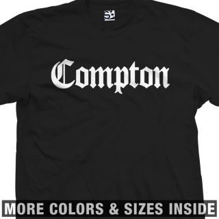 Compton Old English T Shirt   Eazy E NWA Dr. Dre Easy Game   All Sizes