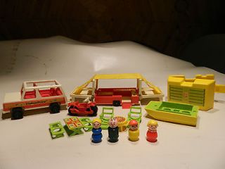 FISHER PRICE LITTLE PEOPLE TENT TRAILER #922 1979 COMPLETE EXC