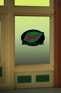 BREYERS ICE CREAM NEON WINDOW SIGN  CAN BE TRIMMED AS SMALL AS .825 W