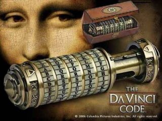 NOBLE COLLECTION Da Vinci Code Cryptex Prop IN STOCK NEW SEALED