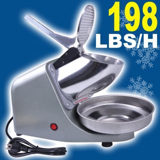 Electric Ice Shaver Cast Iron Base Snow Cone Maker Machine Crusher