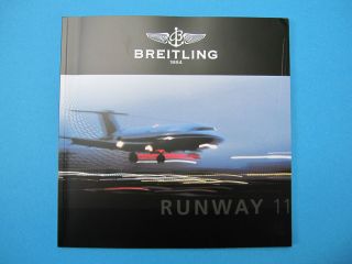 BREITLING 1884   RUNWAY 11 COLORED WATCHES CATALOG  AUTH. AMAZING