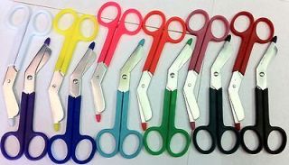 24 PLASTIC HANDLE Colored Bandage Scissors Nursing Scrub Nurse Medical