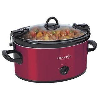 Crock Pot 5.7L Slow Cooker   Red   Cook and Carry Thermal Bag