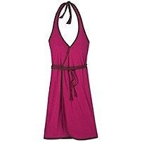 NEW $89 Athleta Rosey Red / Coco Bean Reversible Wrap Halter Dress S M