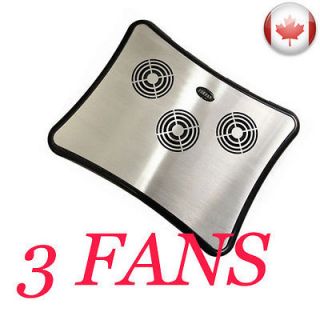 Newly listed ALUMINUM USB NOTEBOOK LAPTOP COOLING PAD COOLER 3 FANS