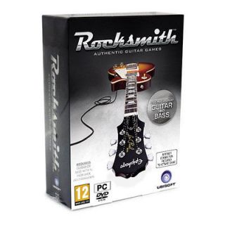 PC GAME ROCKSMITH GUITAR AND BASS 2012 DVD ROM (BUNDLE W/ REAL TONE