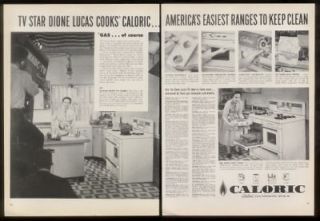 1954 Dione Lucas photos Caloric gas range stove ad