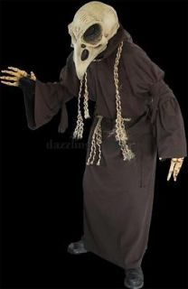the black crow man horror latex mask & halloween tunic costume adult