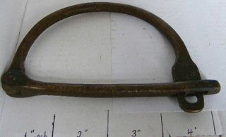 Kit Bag Military c 1914 Metal Padlock Handle Lock 3.3