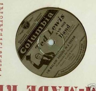 1929 Columbia Records 78rpm   TED LEWIS Maybe Who Knows / Im Walking