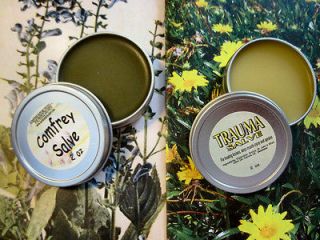 LOT OF TWO (2)  COMFREY AND TRAUMA SALVE   DOUBLE POWER   PAIN