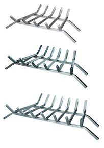 Stainless Steel Fire Pit Fireplace Log Grate 5 Bar, 6 Bar or 7 Bar