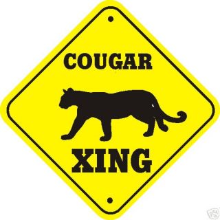 Cougar Xing Signs Many Wildlife Crossings signs AvaiL