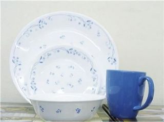 corelle dinnerware set blue