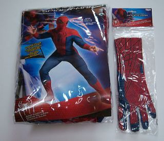 Store Marvel Spider Man Movie Adult Mens XL Costume Mask & Gloves