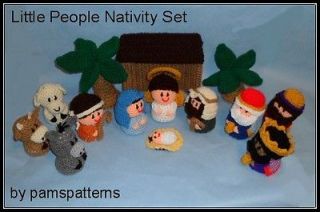 Newly listed Little People Nativity Set Crochet Patterns on CD
