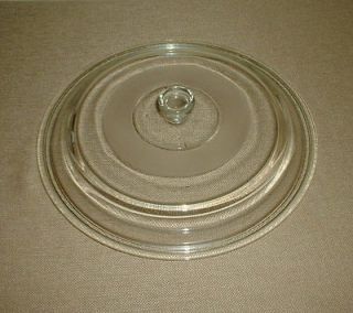 Glass Crockpot Crock Pot Pan Round Replacement LId Fits 11 1/2 Inch