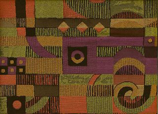 Woven Modern Contemporary Abstract Geometric Funky Multicolor