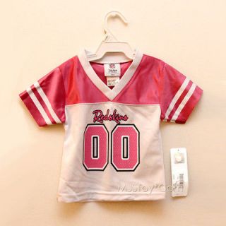 NWT NFL Washington Redskins Baby Toddler Girl Player Jersey Pink Cute