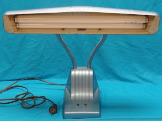 1940s Dazor 1000 Modern Age Gooseneck Desk Lamp * TEAL