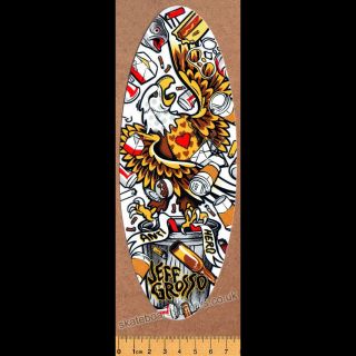 Antihero   Jeff Grosso Dispose All   Skateboard Sticker New   Anti