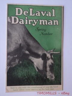 Dairyman Magazine Catalog Brochure De Laval Dairy Cream Separator