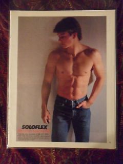 1986 Print Ad Soloflex Weightlifting Bodybuilding Machine ~ Muscle