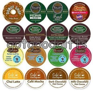 KEURIG COFFEE K CUPS 90 GREEN MOUNTAIN 96 CAFE ESCAPES