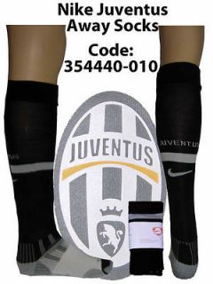 JUVENTUS OFFICIAL NIKE AWAY PLAYER ISSUE SOCCER SOCKS XL BLACK SALE ON