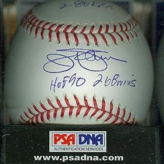 JIM PALMER 4xs INSCRIBED SIGNED AUTOGRAPHED MLB BASEBALL PSA/DNA 9