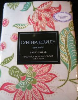 SPILLPROOF TABLECLOTH BY CYNTHIA ROWLEY OF NY  ASSORTED SIZES NEW