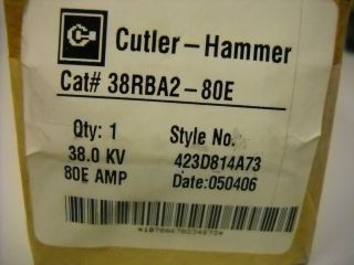 New In Box Eaton Cutler Hammer Fuse, 38RBA2 80E, 80 Amp, 423D814A73