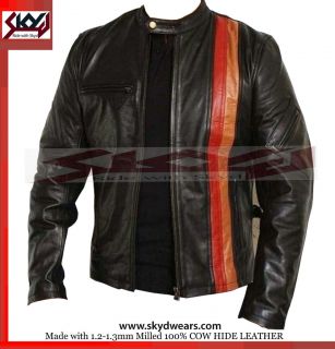 Men Cyclops Motorcycle style Leather Jacket