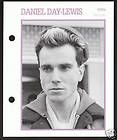 DANIEL DAY LEWIS Movie Star Picture Biography CARD