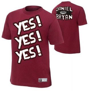 Daniel Bryan YES YES YES WWE Authentic T Shirt OFFICIAL LICENSED