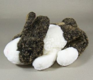 Brown & White Wooly Bunny Rabbit Plush Hand Puppet Wal Mart Stores