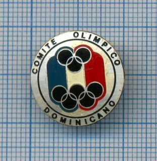 Old Dominican Republic NOC Olympic Undated Pin 1980s