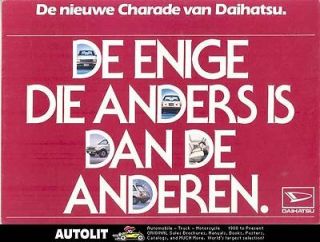 1983 Daihatsu Charade Brochure Dutch wo6364 2ZVT8H