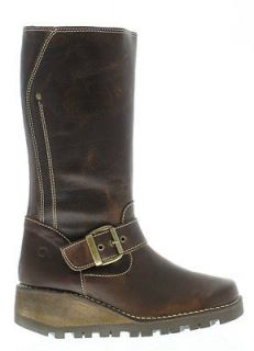 Oxygen Boots Genuine Danube Womens Leather Brown Boots Sizes UK 4   8