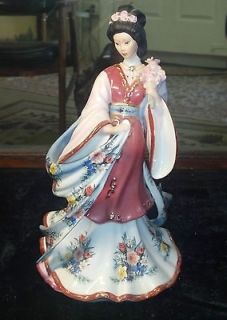 1989 Lena Liu Danbury Mint Plum Blossom Princess Figurine No Damage No