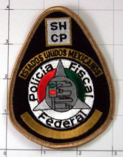 Policia Fiscal Federal Estados Unidos Mexicanos Parche Bordado Patch