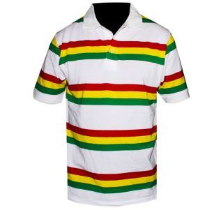 Rasta Polo Shirt Reggae Dancehall One Love Jamaica Irie Selassie