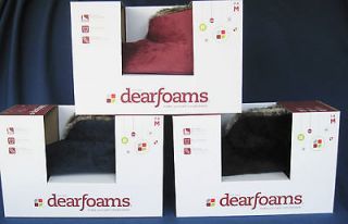 DEARFOAMS Womens Bootie Slippers Black, Blue, Red ~ DF814 S/M/L/XL New