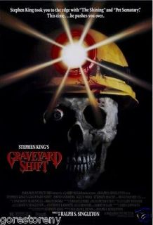 GRAVEYARD SHIFT Movie Poster Horror Stephen King 