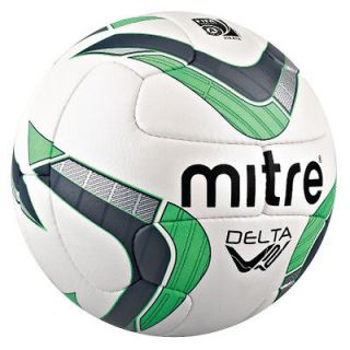 SIZE 5 MITRE DELTA V12 PROFESSIONAL MATCH FOOTBALL BALL WHITE/GREY/GRE