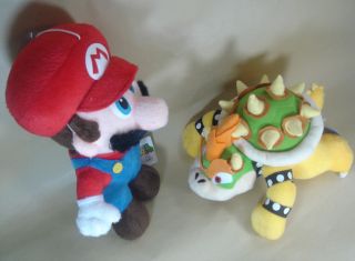 Newly listed BOWSER&MARIO 10 12.5 MARIO BROS PLUSH TOY DOLL LOT 2